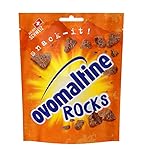 OVOMALTINE Rocks - knusprige Stücke mit Schokolade - Schoko-Snack aus Schweizer Vollmilch-Schokolade, nachhaltig und UTZ-zertifiziert (1 x 60g)
