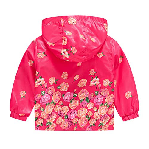 Betadog Kids Baby Boy Dinosaur Hooded Zip Jackets Windbreaker Casual Outerwear Girls' Print Water- Jacket2