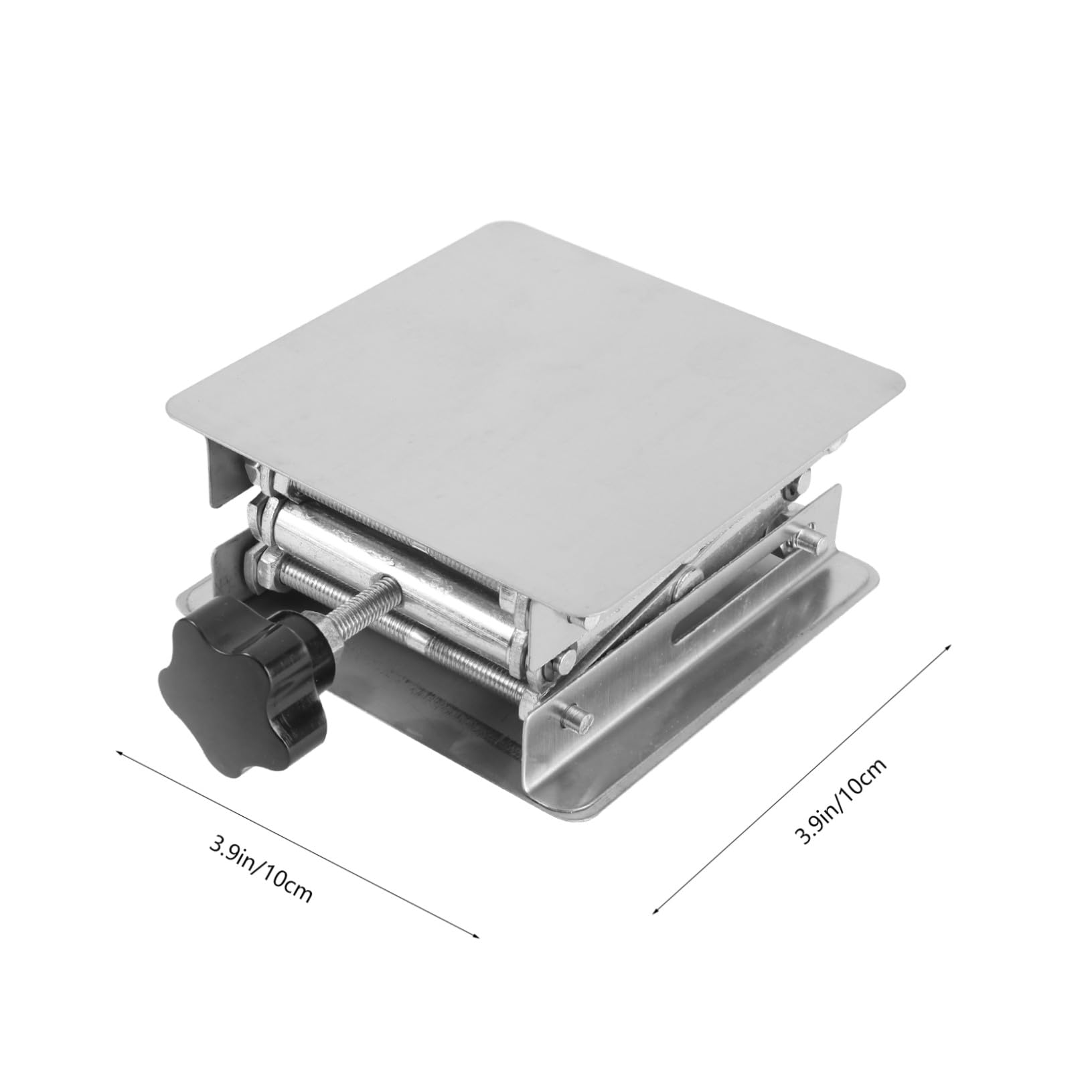 Cabilock Piattaforma Elevatrice in Inox per Laboratorio Supporto per Scientifici e Martinetto Forbice per Esperimenti Chimici e Biologici