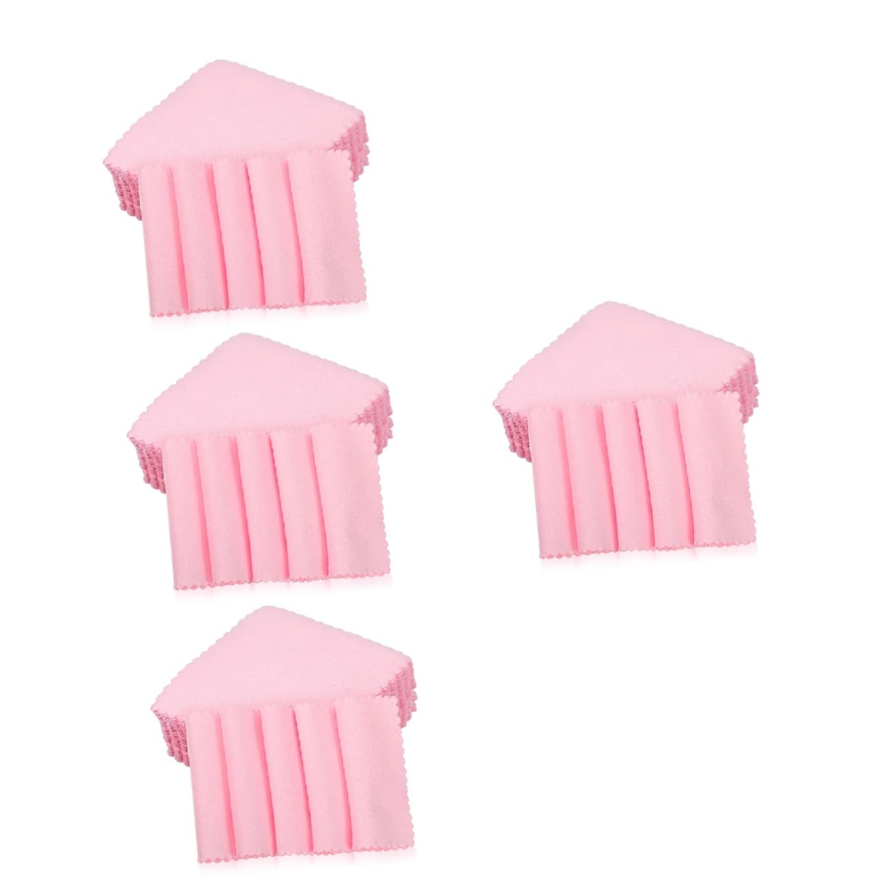 ARTIBETTER 4 Sätze Silbernes Wischtuch Brillenreiniger Schmuckreiniger Silberpolieren Sauber Mikrofaser Brille Tuch Schmuckpolitur Tuch Silberpolierstücher Superfeine Faser Rosa 100 Stück * 4