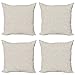 Set di 4 Federa Leopardata, Stampa della Pelle nei Toni del Beige E del Marrone Wildlife Nature Savannah Abstract Layout Federa Cuscino per Home Decor 45X45Cm