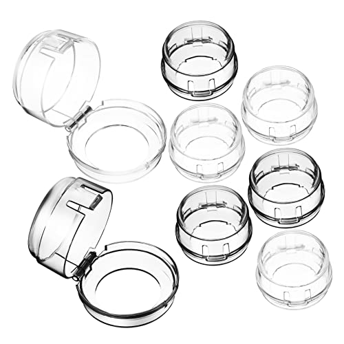 MOLUCKFU Gas Stove Protection Covers 8 Pack Stove Button Covers Large Holes for Boys and Girls Safety