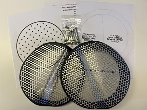 Adaptadores para anillo de montaje para bocinas de alforjas Harley 8" miniatura 7
