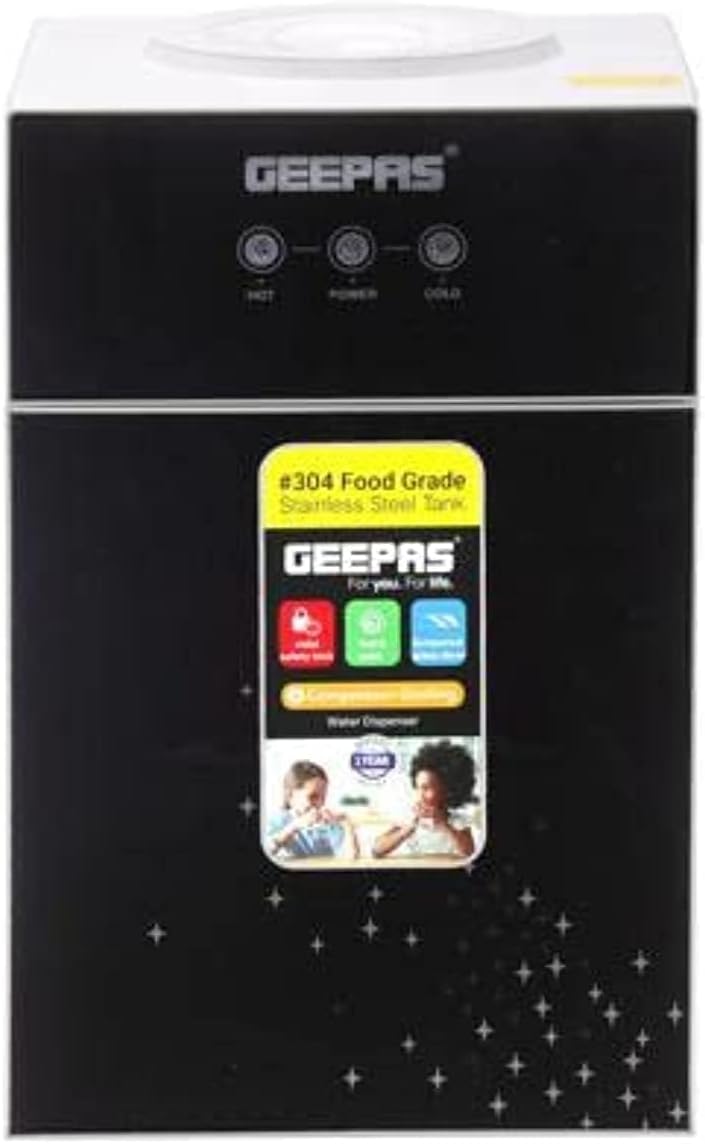Geepas Hot And Cold Water Dispenser GWD17033 Stainless Steel Water