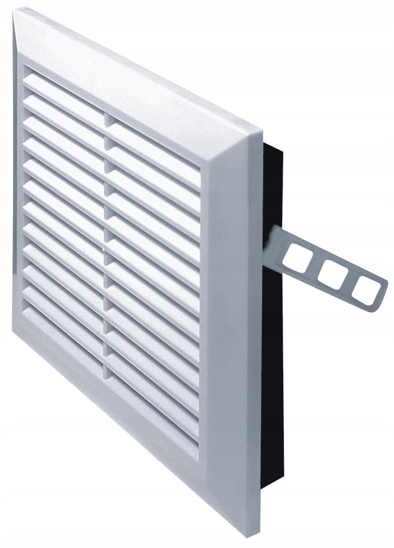 Ventilation grille 137x137mm white T40