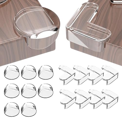 Image of Peakally Corner Protectors Baby, 16 Pack Baby Proofing Corners and Edges, Baby Corner Protector Guards with Strong Adhesion, Furniture Corner Guard & Edge Safety Bumpers Clear