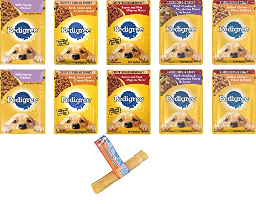 Pedigree Canine Meals Moist Bundle, Alternative cuts in Gravy. Selection Pack contains 10 Pouches in Complete, (02 Every Taste).Plus a Natures Alternative Stick and Booklet Pedigree Canine Meals Moist Bundle, Alternative cuts in Gravy. Selection Pack contains 10 Pouches in Complete, (02 Every Taste).Plus a Natures Alternative Stick and Booklet