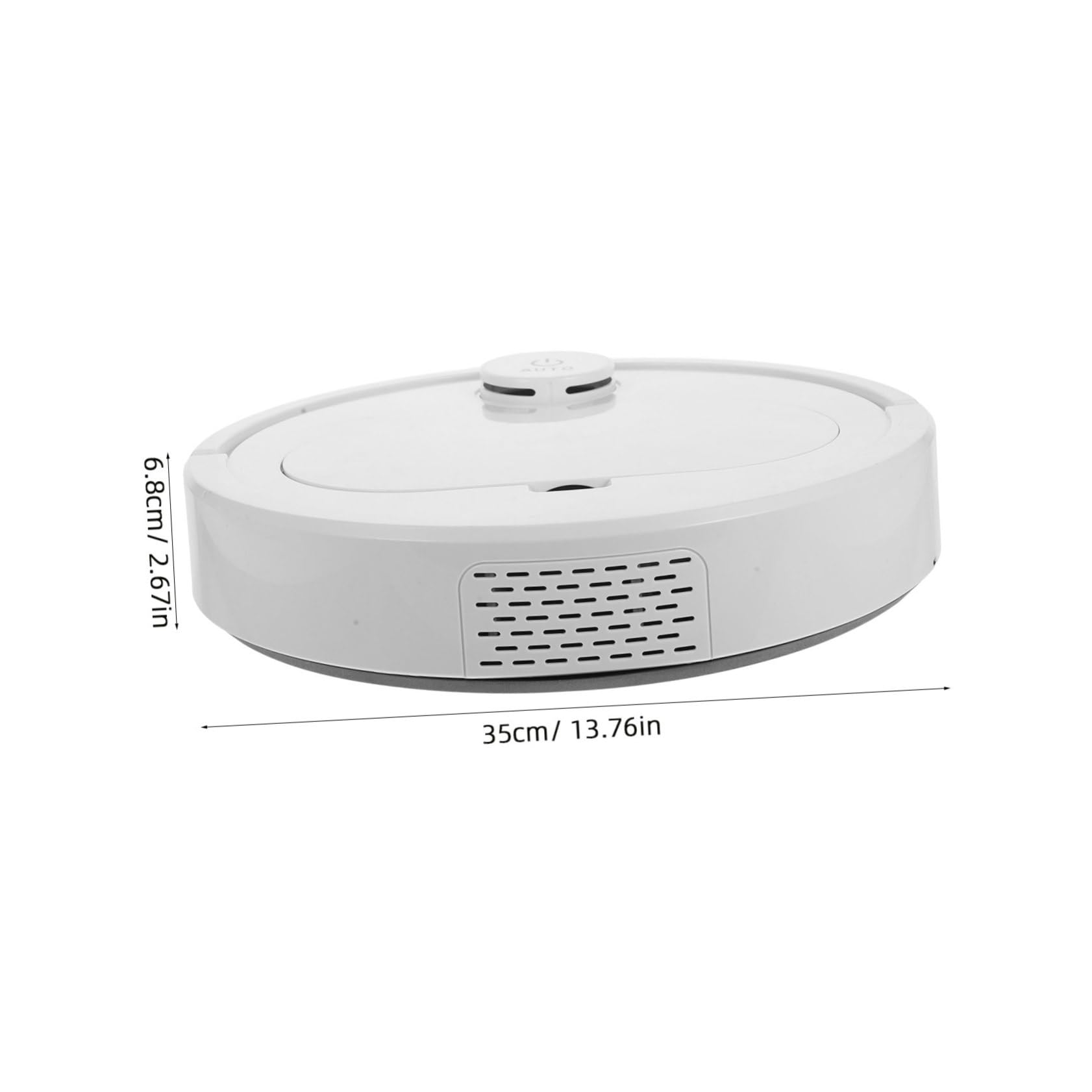 Cabilock Automatic Rechargeable Smart for Home Intelligent Floor Sweeping and Dust Catching Machine Versatile for Carpet and Hard Floors White