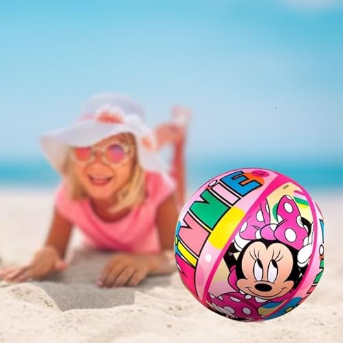 Kit Boia De Braço E Bola Inflável da Minnie Disney Infantil Para Crianças Praia Piscina Verão Férias