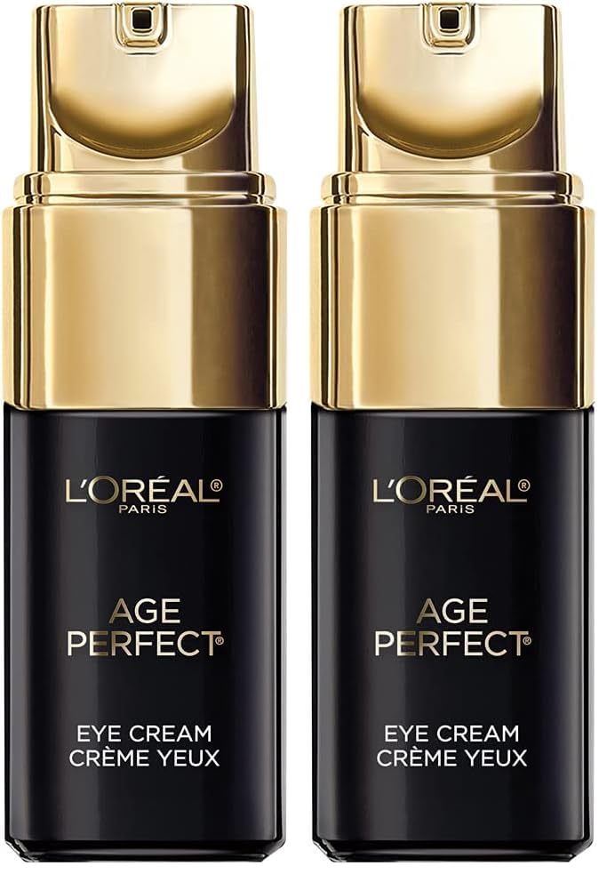 L'Oreal Paris Age Perfect Cell Renewal Anti-Aging Eye Cream,For Dark Circles & Puffiness 0.5 Fl oz,(Pack of 2)