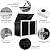 Goplus 6' x 3' Outdoor Storage Shed, Multi-Purpose Galvanized Steel Garden Shed with Air Vent and Lockable Door, Tool Storage Shed for Backyard, Patio & Lawn