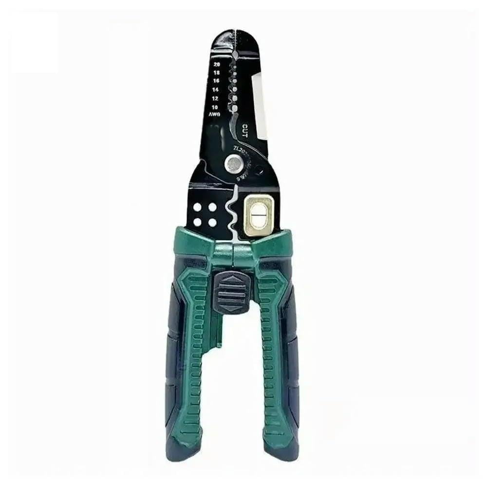 Secwl Green Crimper Cable Cutter Professional Electrician Wire Tools Wire Adjustable Multifunctional Pliers Automatic Stripper Stripper