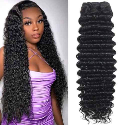 Deep Wave Bundles Human Hair 28 Inch 12A Brazilian Virgin