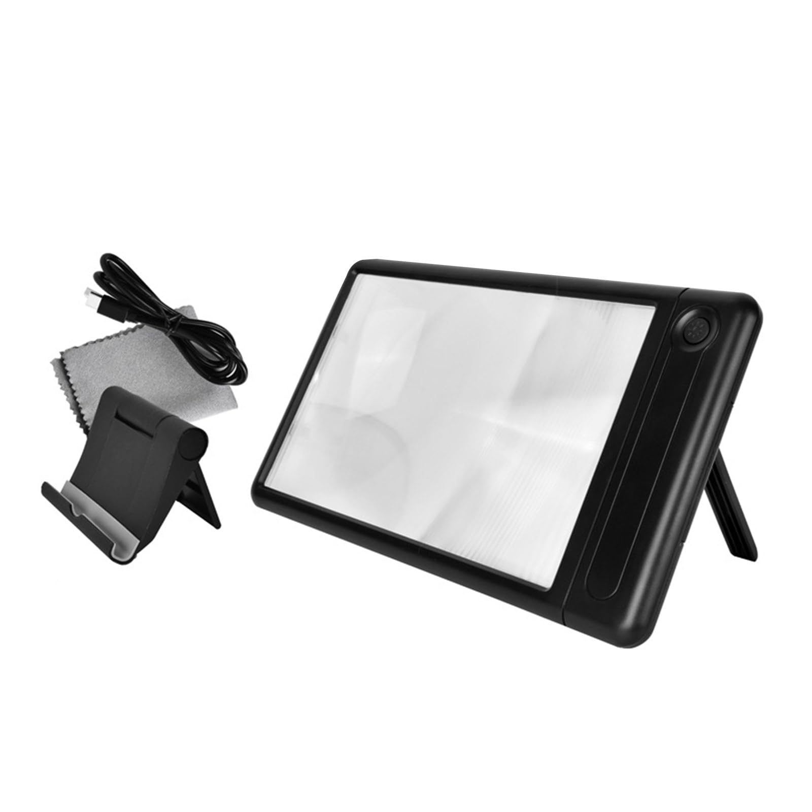 LED Illuminated Magnify Glass with Stand Magnification Glass for Senior and Tasks Adjustable Brightness HandsFree Magnifier