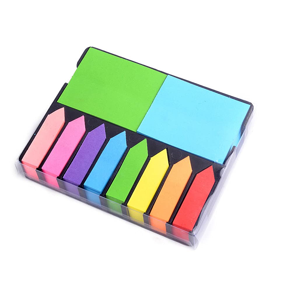Sticky Note Memo Pad, 2000 Pieces Sticky Tabs Notes Set, File Tabs Page Markers for Notebooks, Sticky Flags Tabs Arrow Index Tabs Labels (001)