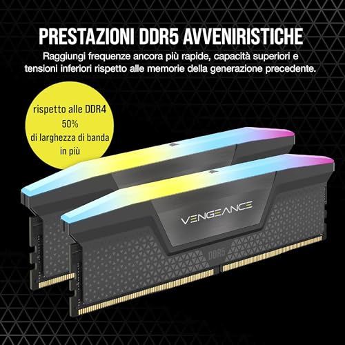 CORSAIR-Vengeance-RGB-DDR5-RAM-96GB-2x48GB-6000MHz-CL36-44-44-96-14V-AMD-Expo-Intel-XMP-30-Desktop-Computer-Memory--Gray-CMH96GX5M2E6000Z36 CORSAIR Vengeance RGB DDR5 RAM 96GB (2x48GB) 6000MHz CL36-44-44-96 1.4V AMD Expo Intel XMP 3.0 Desktop Computer Memory – Gray (CMH96GX5M2E6000Z36) - Image 4