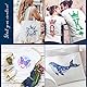Souarts Plotterfolie Textil, Nachtleuchtend Vinylfolie Transferpapier zum Aufbügeln Plotter, Wärmeübertragungsfolie Plotter für DIY T-Shirt Textil Handwerk Leder (Bunt Nachtleuchtend)