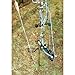 HME High Performance Portable Easy-To-Install Versatile Durable Archer's Ground Bow Stake with 360-Degree Rotating Fork - Arrow Ring Included