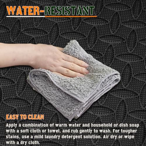 Image of GWT Interlocking EVA Foam Floor Tiles 24x24 Inch 0.4 Inch Thick Gym Flooring for Home Gyms Garages and Basements, 12 Pack Covers 48 Square Feet, Shock-Absorbing Easy Snap-Together Install