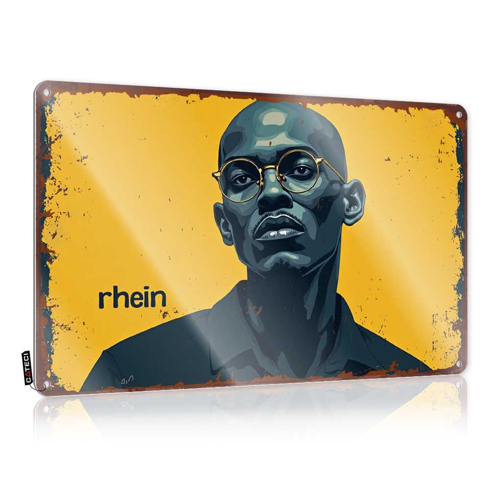 Fzfn Boys Colour Retro Wall Art Mimosa Vintage Wall Decor | Rhein: A Portrait Of Strength And Style Clean Sweet For Yard Home Decoration(30X40cm)