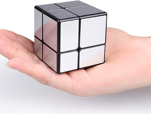 Miniatura 6 de Juego de cubos de velocidad de espejo, paquete de cubo mágico de 1 x 3 x 3 pulgadas, cubo de espejo fantasma, cubo de espejo de 2 x 2 y 3 x 3, juego