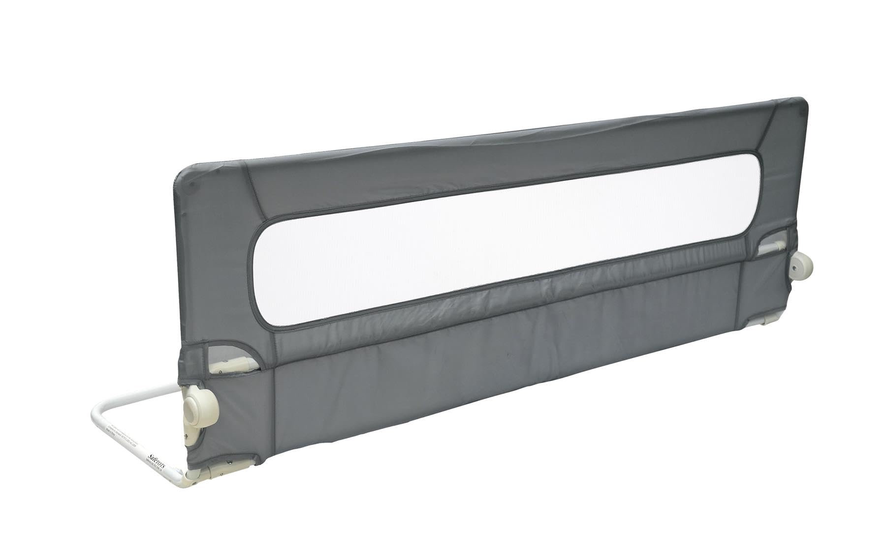 Safetots Barandilla de Cama, Gris, 140cm de Ancho x 50cm de Alto, Protector de Cama para Niños Pequeños, Barrera de Cama, Barandilla para Cada Lado de la Cama,
