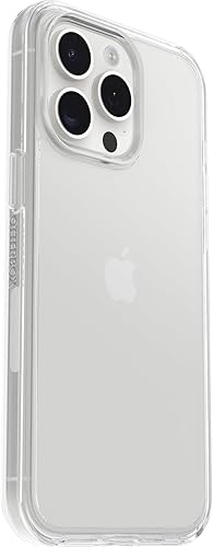 Miniatura 4 de OtterBox Funda Symmetry Clear Series para iPhone 15 Pro MAX (solamente), transparente, ultra suave, compatible con carga inalámbrica, bordes