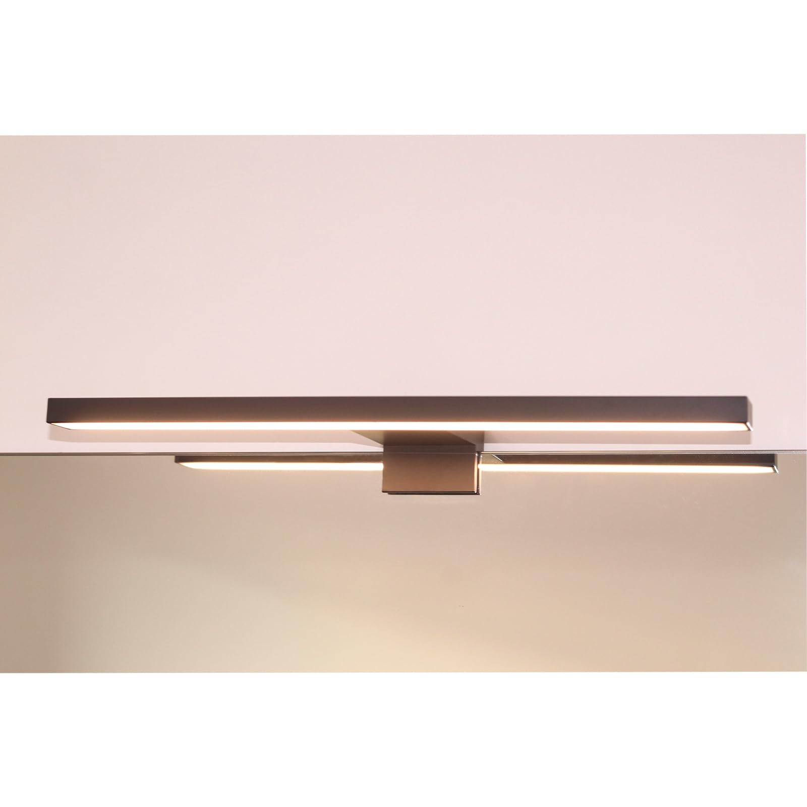 DEELUX Lampe Miroir Salle de Bains LED 5W 400lm, IP44 Blanc Neutre 4000K 30cm Armoire Miroir Murale lumière,3 en 1 Miroir Lumineux, Luminaire Salle de Bain 230V,300mm,Noir