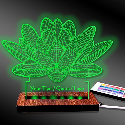 Image of Brown Cloud Customized Acrylic 3D Illusion LED Decorative Lamp /Light with Changing Colours for Personalized Gift to Friends and Family (DL24C) (1 Lamp)