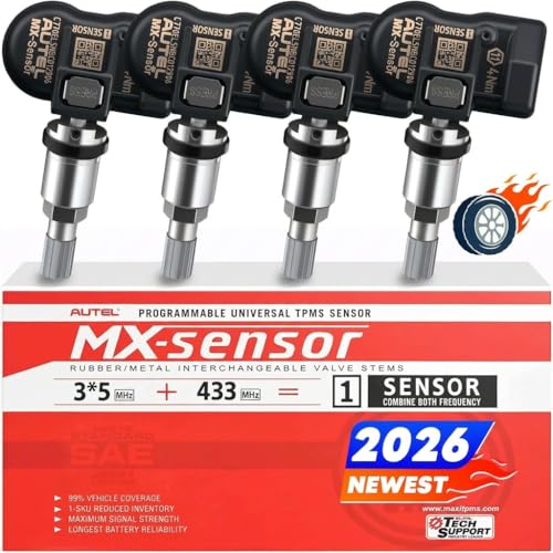 Autel RDKS Sensor 2en1 MX-Sensor, Duale Frequenz OE-Niveau TPMS-Sensoren für 99% Autos, Funktioniert mit TS408S TS501Pro TS508WF...