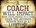 SMART BLONDE A Coach Novelty Mini Metal Parking Sign PM-1232