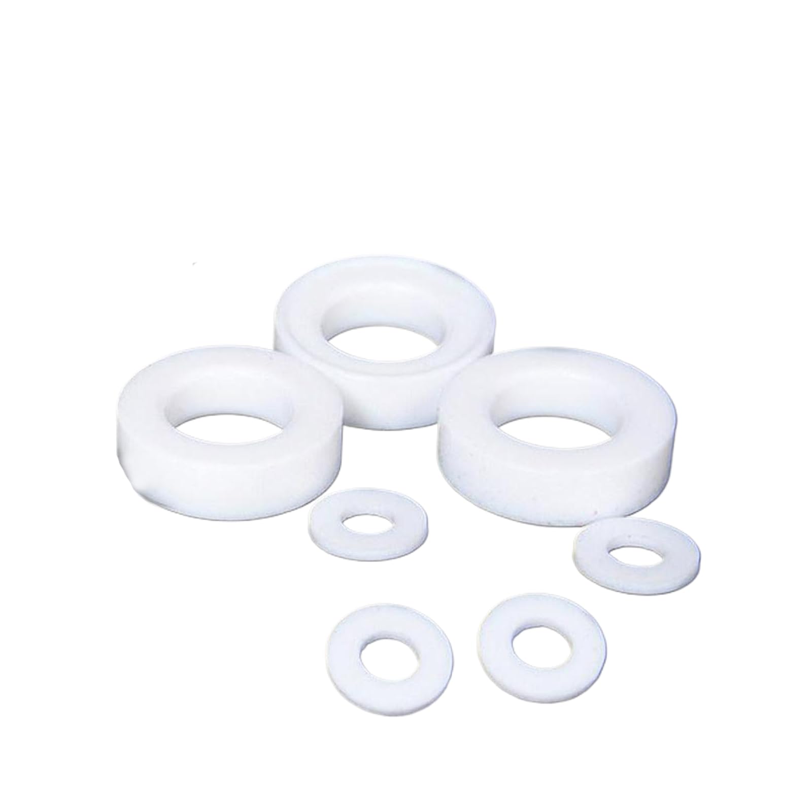 Podkładki płaskie PTFE | 1 szt. 273 mm OD 329 mm ID 3 mm grube białe szczeliny kołnierzowe (1124x1020x3mm)