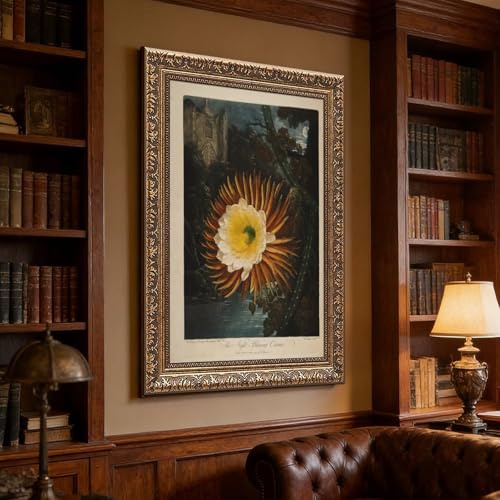 Impression sur toile Temple de Flora tableau de nuit avec cadre - 3