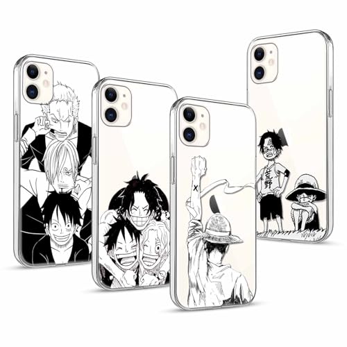 2 Confezioni Custodia per iPhone 11 6.1 Pollici, Anime One Piece