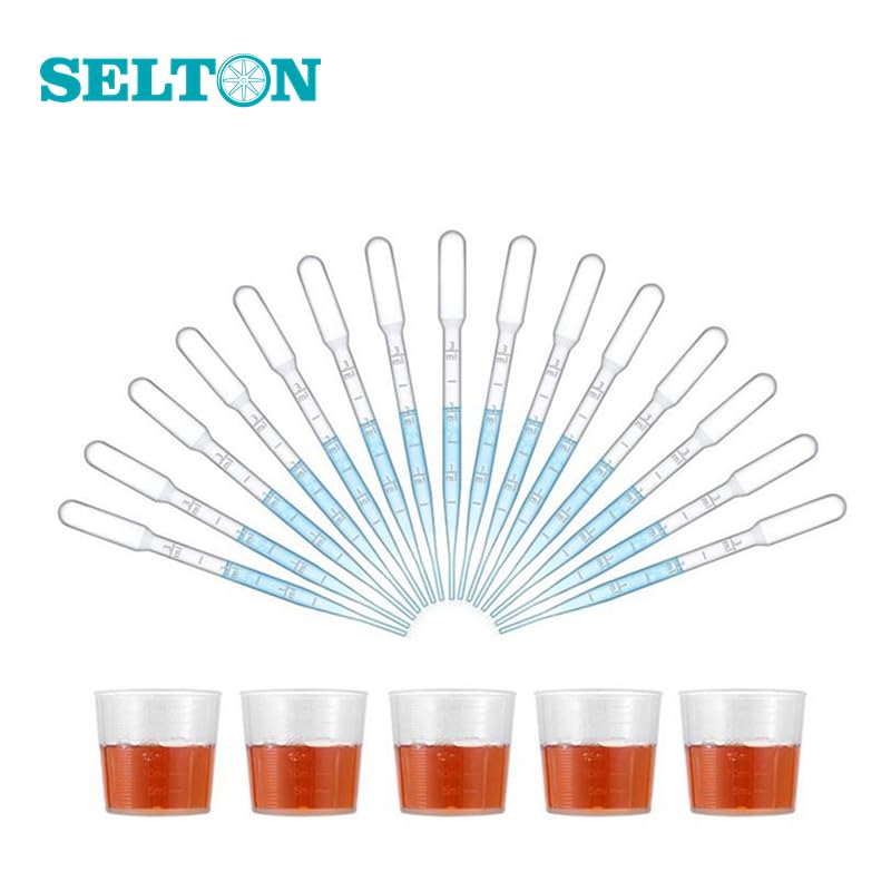 Pipeta, 20 pipetas Pasteur de transferencia desechables de 1 ml, 3 ml, 5 ml y 10 ml con e. Suministros de laboratorio.(10ml)