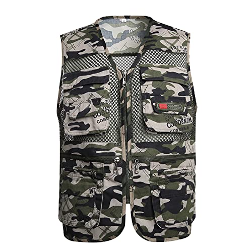 Gilet Pêche à La Mouche Gilet De Pêche à La Mouche Vintage Arapaho - Taille XL, Beige, Multiples Poches Zippées Veste Bavaroise