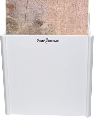 Post Shields Protector de postes de 6 x 6 pulgadas (5.5 x 5.5 pulgadas) 6 pulgadas de alto Protege tu buzón, cubierta y postes de valla de daños