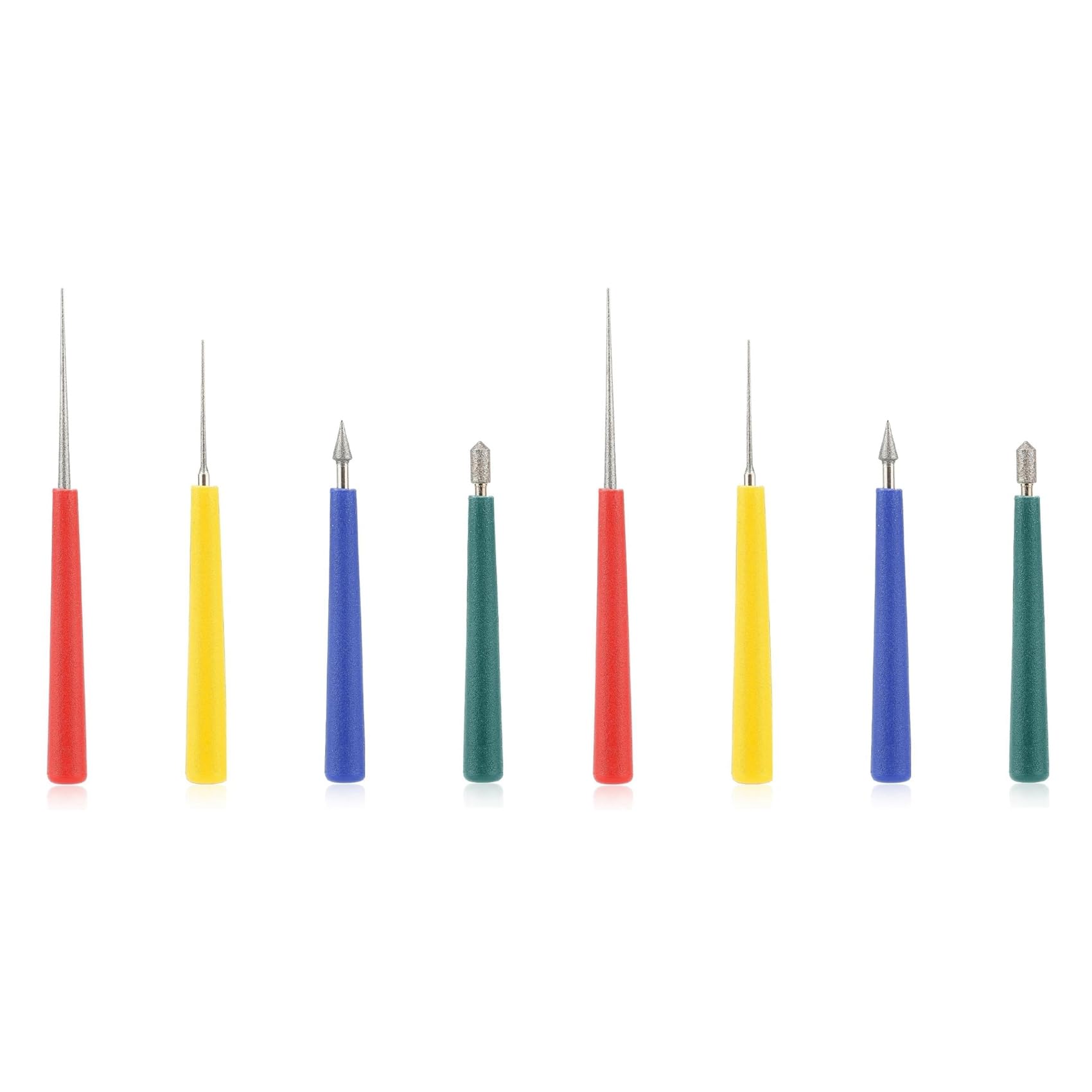 Ctrlzs 8Pcs Tipped Bead Reamer, Bead Reamer Tool Set For Jewelry Making Beading Hole Enlarger Removes Burrs