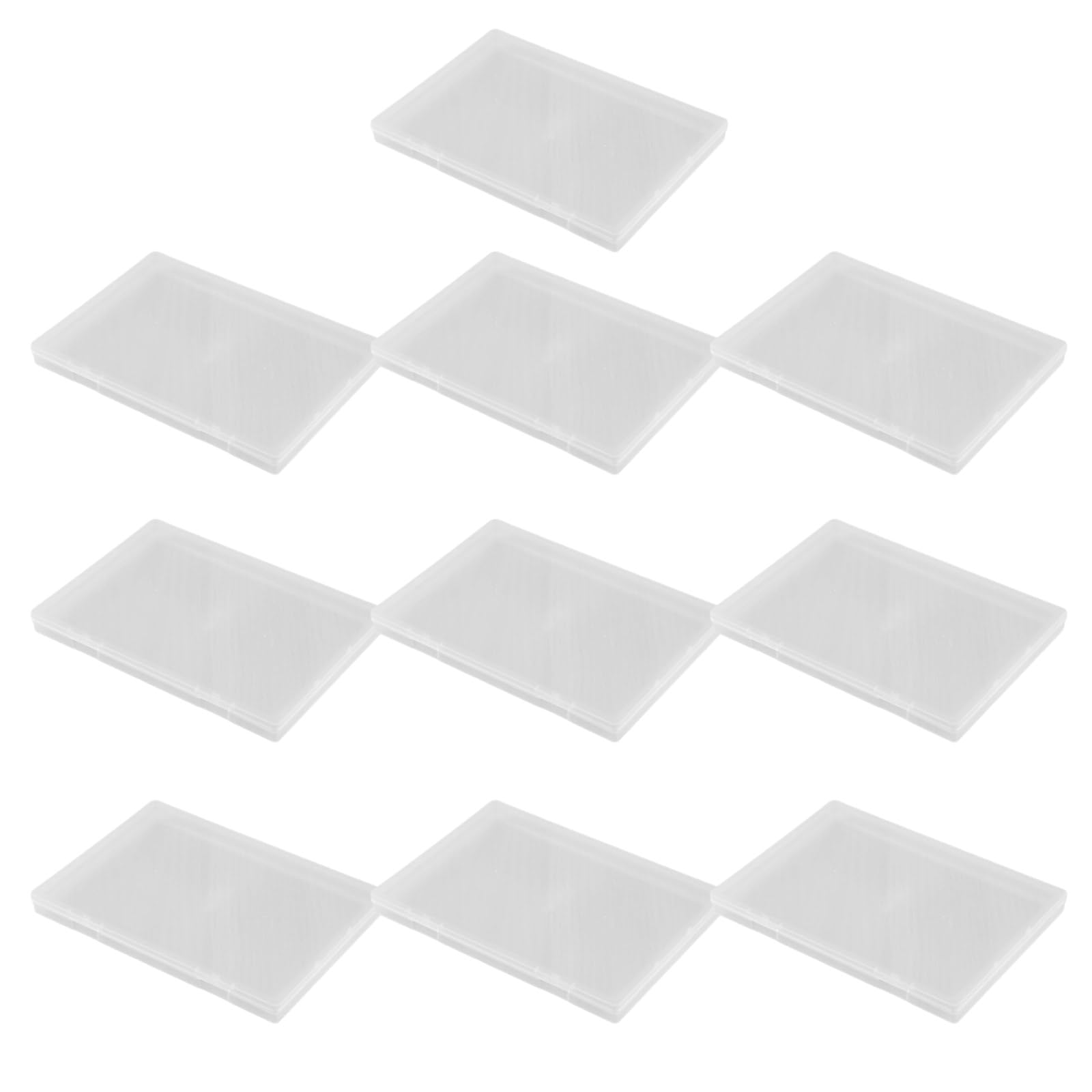 Jazuaiao Of 10 Study Clear Storage Containers Portable Storage Cases for Proof and Resistant Organization Proof Organizers