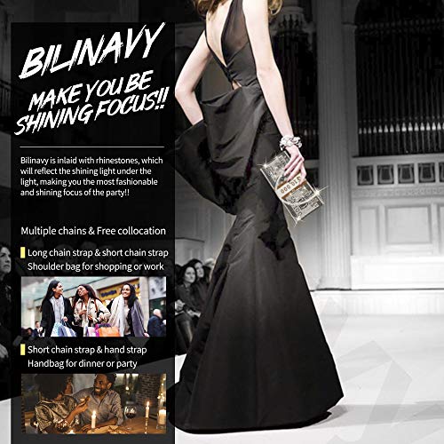 Money Clutch Purses for Women, Stack of Cash Dollars Crystal Clutch Purses - Image 5