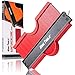 NOIR TOOLS® Konturenlehre 25 cm rot mit Metall Schloss zum Feststellen Vervielfältigungslehre für Laminat und Fliesen Konturmessgerät Profillehre für Bodenleger