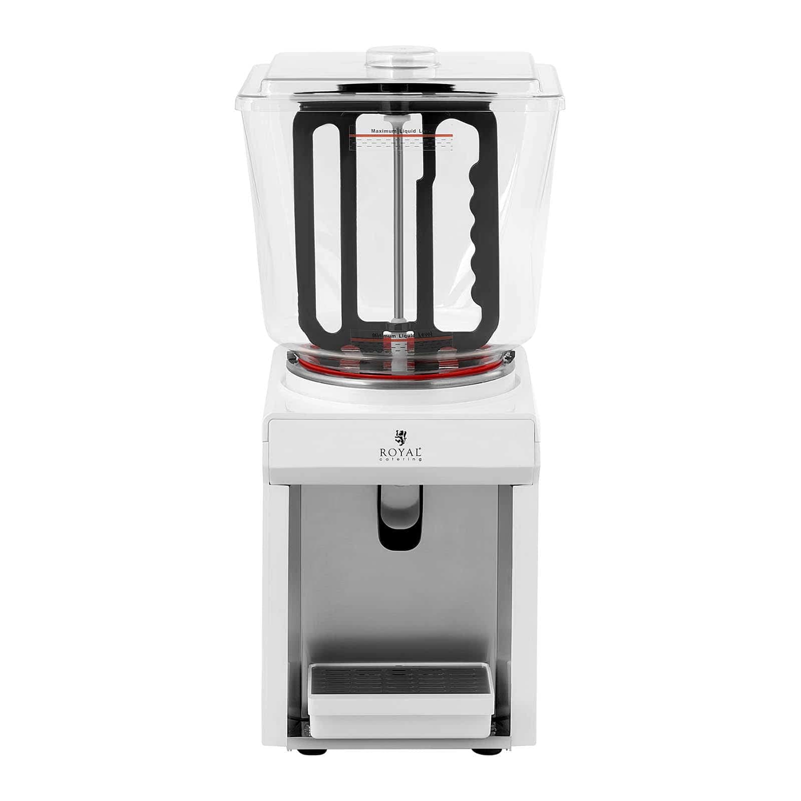 Royal Catering Dispensador de Zumo y Bebidas Frías RC-JDP01 (Capacidad: 25 L, Potencia: 240 W, Funciones: enfriar, mezclar)