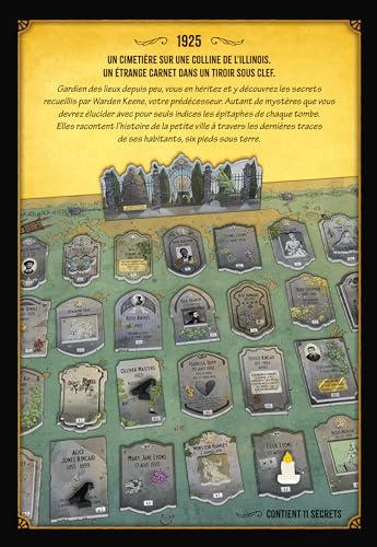 Asmodee, The Secrets of Warden Keene, Bombyx, Cooperative narrative investigation game, puzzles in a cemetery - Image 3
