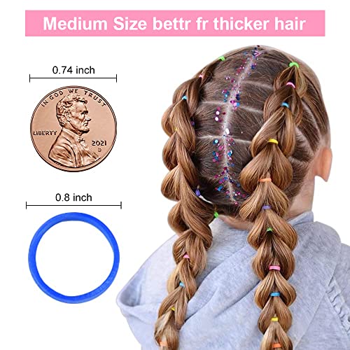 1000Pcs Colorful Rubber Bands For Hair, Ikoco 2Pcs Topsy Tail Hair Tools And Small Hair Rubber Bands For Toddler Girls With Rat Tail Comb #TOP5