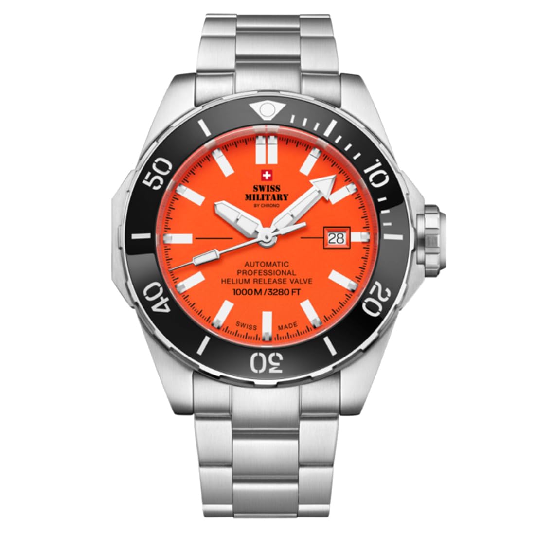 Swiss Military by Chrono Analogue Orange Dial Mens Watch-SMA34092.03 (B0CGB1W3VP) Amazon Price History, Amazon Price Tracker