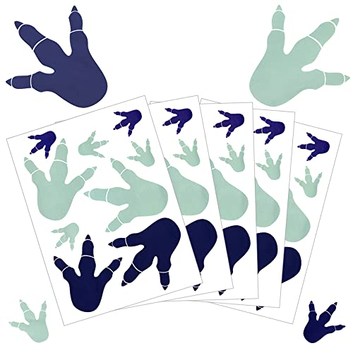 Set de 45 Stickers de Huellas de Dinosaurio para Pared