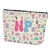 Nurse Practitioner Gifts for Women NP Makeup Bag Nursing Cosmetic Bag Nurse Gifts Nursing Student Gifts Nurse Day Birthday Nurse Appreciation Gifts for Nurse RN Nurse Practitioner Makeup Zipper Pouch