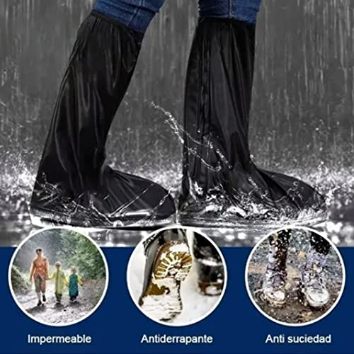 Cubrecalzados impermeables TITA-DONG para lluvia, reutilizables y plegables, de PVC, para deportes al aire libre, senderismo, escalada, camping, patineta y viajes, antideslizantes, equipo para lluvia para hombres y mujeres miniatura 3