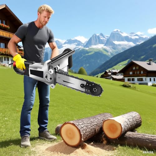 flatpincololee Motosierra Eléctrica para Hormigón 7600W/8900W, tronzadora Metal, Corte 35/48 cm – 2 Cadenas diamantadas, 0–7280 RPM, Corte húmedo/seco para hormigón, ladrillo y Granito 8900W/18.9in