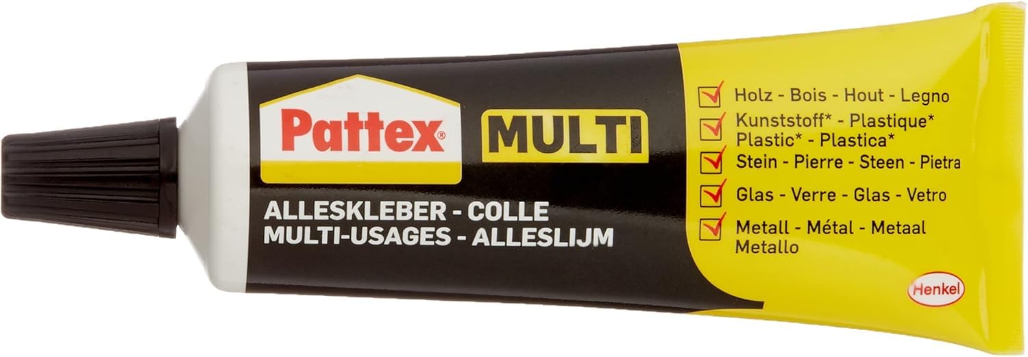 Pattex1345747"Multi" General Purpose Glue, Black/Yellow, 50 g